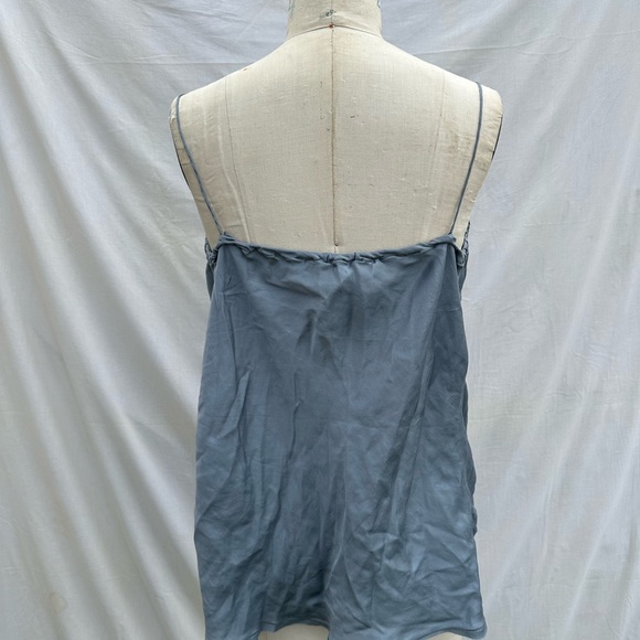 Lanvin Slate Blue Draped Blouse - Picture 2 of 2